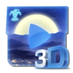 Logo of NightSky 3D Player android Application 